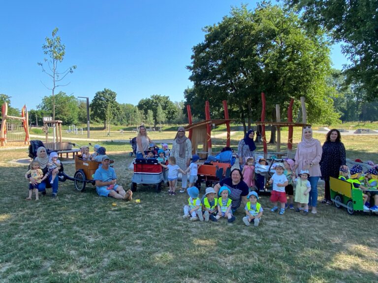 Kindertagespflege Erlensee und Neuberg: Infostand auf dem Wasserbüffelfest am Sonntag 15. September