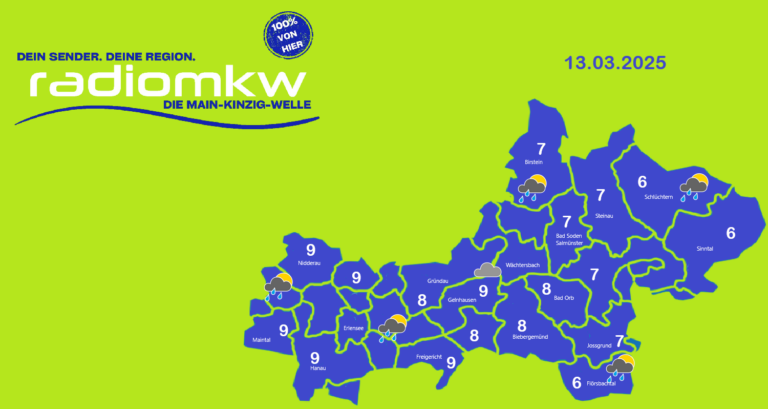 Wechselhaftes Wetter im Main-Kinzig-Kreis am Donnerstag, 13. März 2025