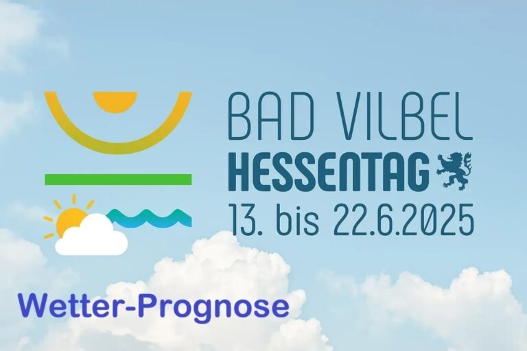 Der Hessentag 2025 in Bad Vilbel startet mit hochsommerlichen Temperaturen. Schon am heutigen Freitag steigen die Werte auf bis zu 33 Grad. Die Sonne brennt nahezu ungestört vom Himmel und der UV-Index liegt im sehr hohen Bereich. „Bitte schützen Sie Ihre Haut und denken Sie an eine Kopfbedeckung“, rät Meteorologe Angelo D Alterio von der Meteoleitstelle. „Ein Sonnenstich ist bei dieser Wetterlage schnell passiert.“ Samstag: Noch heißer, noch schwüler Der Samstag, 14. Juni 2025, verspricht nicht nur sommerlich zu werden, sondern schwül-heiß. Laut Prognose klettert das Thermometer auf bis zu 34 Grad in Bad Vilbel. Die Luft wird zunehmend drückend und unangenehm, was das subjektive Hitzeempfinden weiter verstärkt. “Die spanische Warmluft wird am Samstag ihren Höhepunkt erreichen”, erklärt D Alterio. Noch bleibt es tagsüber trocken. “Eine echte Entlastung kommt aber erst mit der Kaltfront – und die zieht voraussichtlich am frühen Sonnt