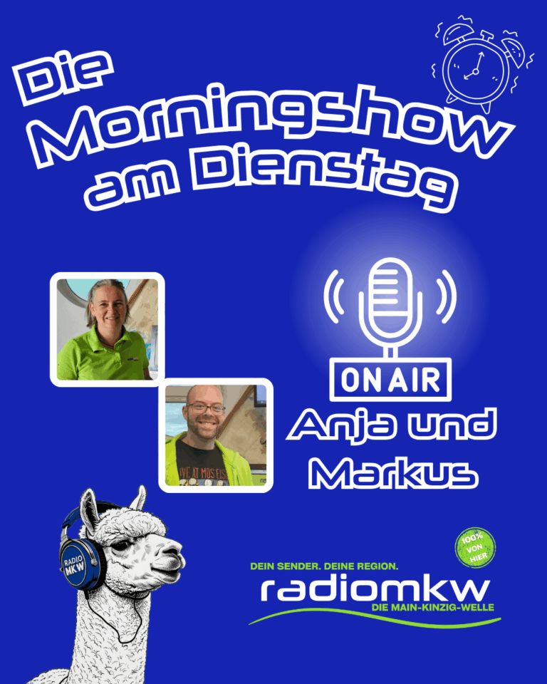 🎙️ Guten Morgen, Region! Montag bis Freitag von 8 bis 12 Uhr heißt es wieder: Morningshow-Time auf RadioMKW! 🌞